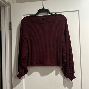Forever 21 cropped sweater, M
